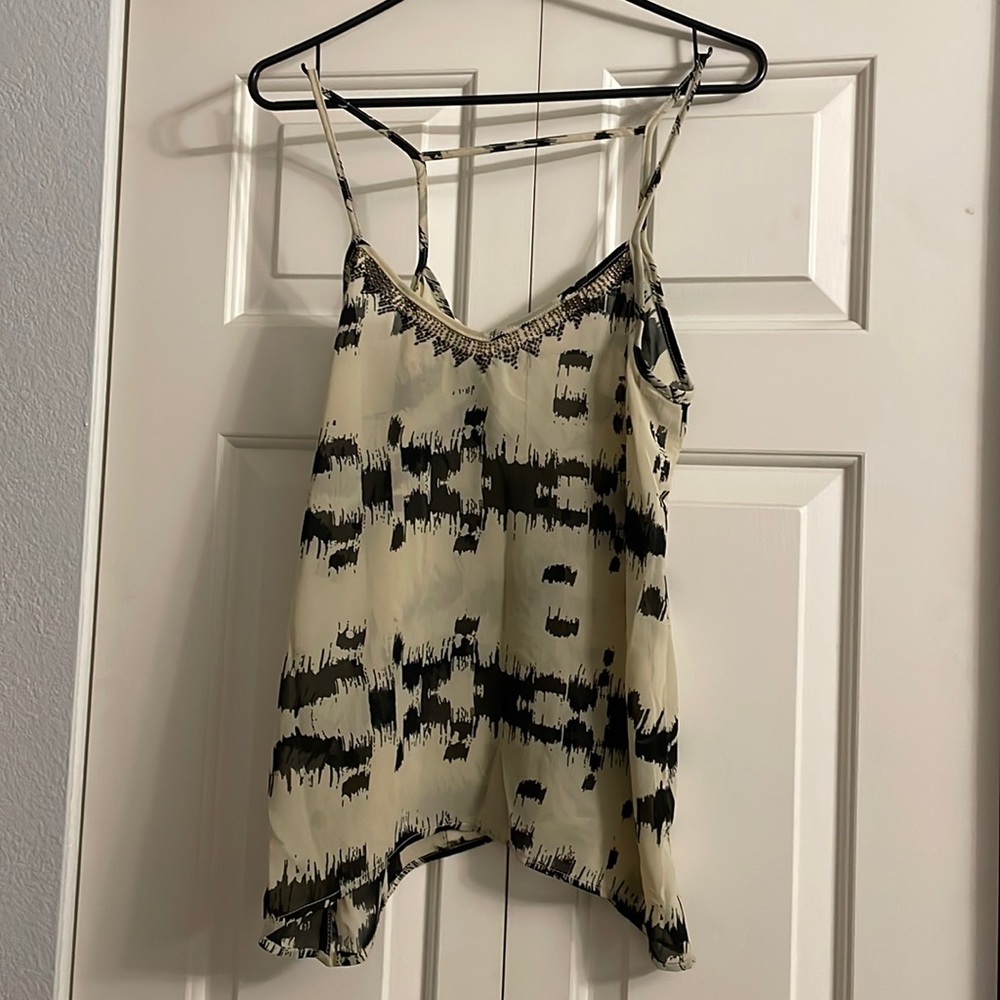 Women’s Angie Sheer Sleeveless Top. Size S